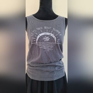Gray Lets Taco Bout Summer Sweet Leaf Tank Top